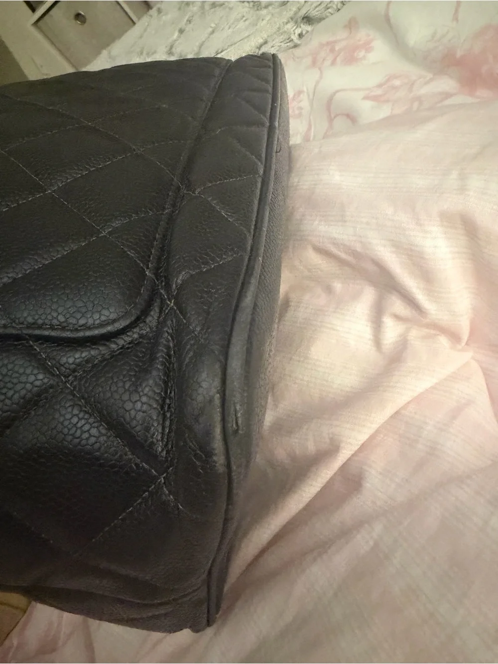 Chanel Medallion quilted caviar Leather Tote with Interlocking Logo